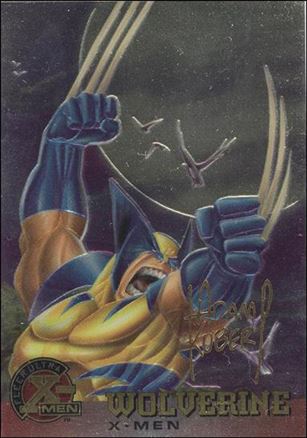 1996 Fleer Ultra X-Men All Chromium (Gold Signature Parallel Base Set) card 13 Wolverine