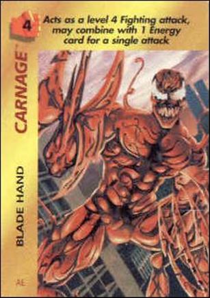 Marvel OverPower (Base Set) card nn65 Carnage: Blade Hand
