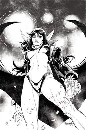 Vengeance of Vampirella (2019) issue 23-H Stephen Segovia 1:11 Black & White Virgin Cover
