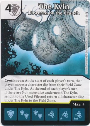 Marvel Dice Masters Guardians of the Galaxy  card 113 The Kyln; Powered By the Crunch