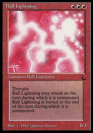 Magic the Gathering: The Dark (Base Set) card 57 Ball Lightning