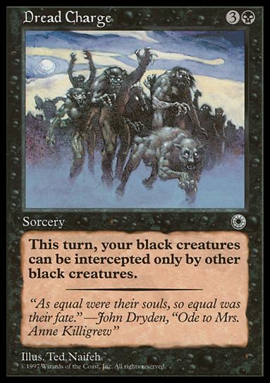 Magic the Gathering: Portal (Base Set) card 88 Dread Charge