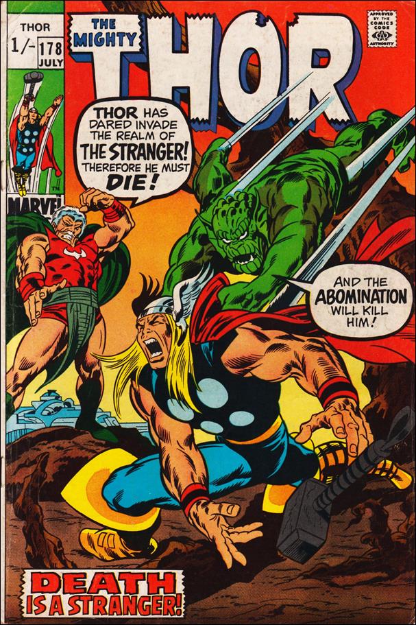 Thor (1966) issue 178-B UK Price Cover