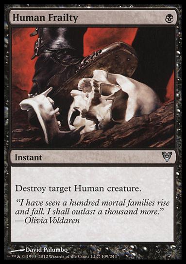 Magic the Gathering: Avacyn Restored (Base Set) card 109 Human Frailty