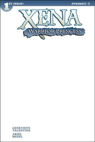 Xena: Warrior Princess (2016) issue 1-C Blank Cover