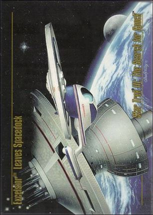 Star Trek Master Series: Series 1 (Base Set) card 25 Excelsior Leaves Spacedock
