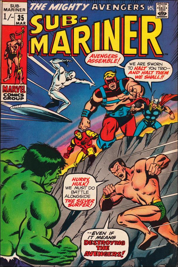 Sub-Mariner (1968) issue 35-B UK Price Cover