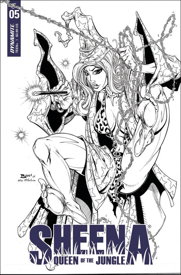 Sheena: Queen of the Jungle (2021) issue 5-I Jamie Biggs 1:7 Black & White Cover
