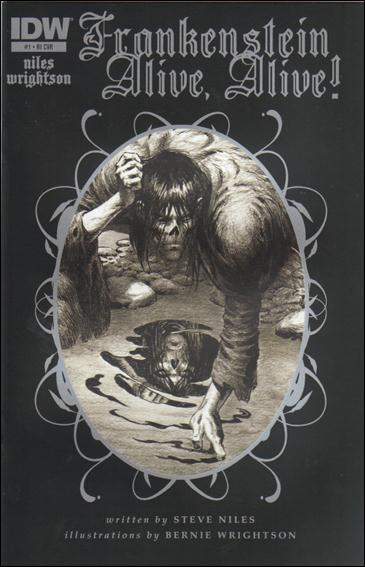 Frankenstein Alive, Alive! issue 1-B 1:10 Black & White Cover