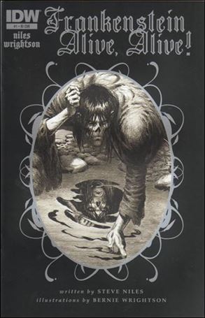 Frankenstein Alive, Alive! issue 1-B 1:10 Black & White Cover