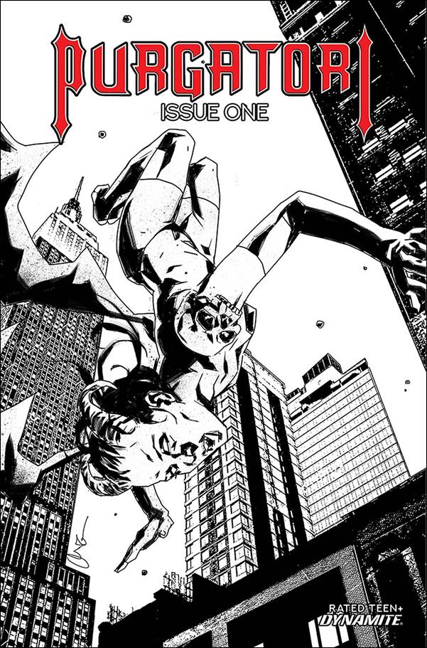 Purgatori (2021) issue 1-M Antonio Fuso 1:20 Black & White Cover