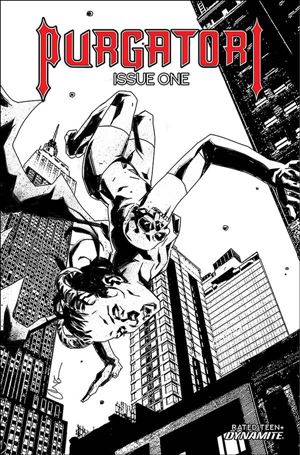 Purgatori (2021) issue 1-M Antonio Fuso 1:20 Black & White Cover