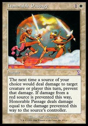 Magic the Gathering: Time Spiral (Timeshifted Subset) card 9 Honorable Passage