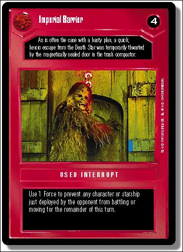 Star Wars: Premiere Limited (Base Set) card 111 Imperial Barrier