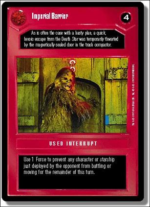 Star Wars: Premiere Limited (Base Set) card 111 Imperial Barrier
