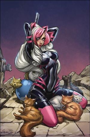 Miss Meow (2022) issue 7-G Narcelio Sousa Virgin Foil Cover 1:100
