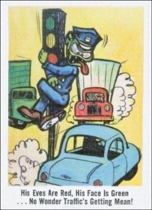 Weird-Ohs (Base Set) card 64 His Eyes are Red, His Face is Green...