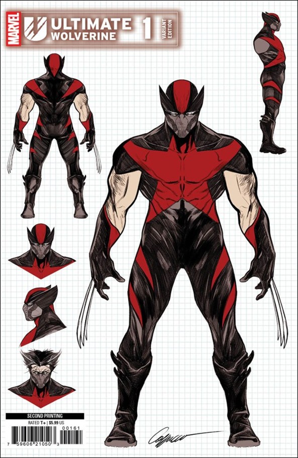 Ultimate Wolverine (2025) issue 1-N Alessandro Cappuccio Design 1:25 Cover (2nd Ptg))