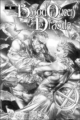 Blood Queen vs Dracula issue 4-C Jay Anacleto 1:10 Black & White Cover