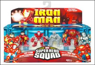 Iron Man - Marvel Super Hero Squad (Box Sets) figure 1 Iron Man Hall of Armor 4-Pack