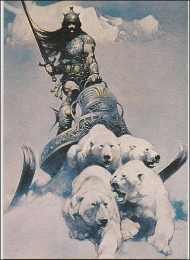 Frazetta (Base Set) card 50 Silver Warrior