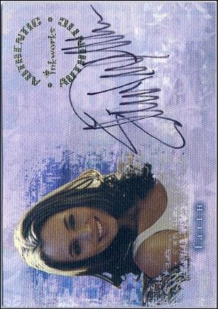 Buffy the Vampire Slayer Reflections: The High School Years (Autograph Subset) card A2 Eliza Dushku as Faith