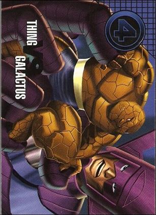 Marvel Vision (Base Set) card 77 Thing vs Galactus