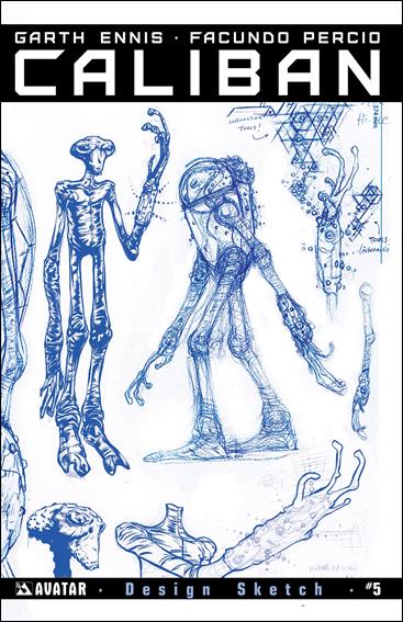 Caliban issue 5-D Design Sketch Cover