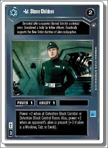 Star Wars: A New Hope Revised (Base Set) card 25 Lt. Shann Childsen