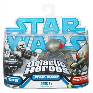 Star Wars: Galactic Heroes figure 71 Clone Trooper (Phase I) and Dwarf Spider Droid