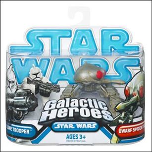Star Wars: Galactic Heroes figure 71 Clone Trooper (Phase I) and Dwarf Spider Droid