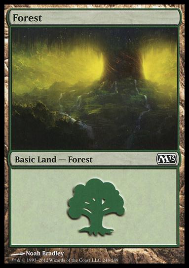 Magic the Gathering: 2013 Core Set (Base Set) card 248 Forest