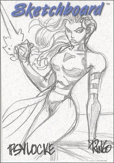Marvel Creators Collection '98 (Sketchboard Subset) card 24-D Psylocke (White)