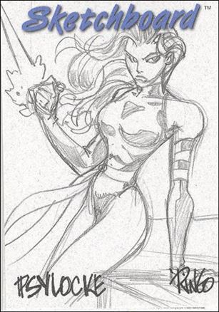 Marvel Creators Collection '98 (Sketchboard Subset) card 24-D Psylocke (White)