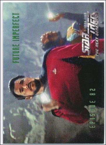 Star Trek: The Next Generation - The Episode Collection Season Four (Base Set) card 343 Future Imperfect, Episode 82A