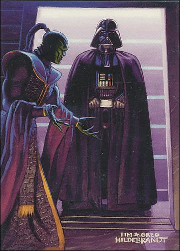 Star Wars: Shadows of the Empire (Base Set) card 6 Xizor Greets Vader