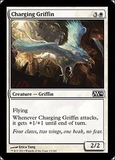 Magic the Gathering: 2014 Core Set (Base Set) card 13 Charging Griffin
