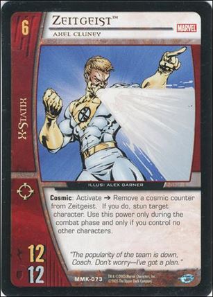 Marvel Knights: VS System (Base Set) card MMK-073 Zeitgeist