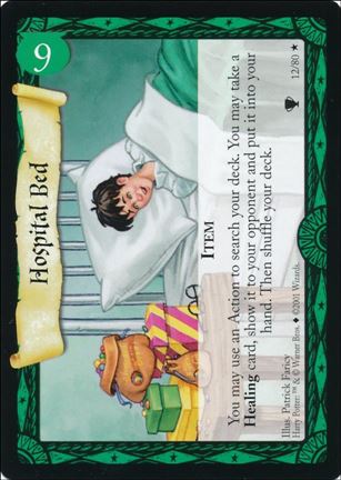 Harry Potter: Quidditch Cup (Base Set) card 12 Hospital Bed