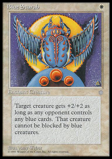 Magic the Gathering: Ice Age (Base Set) card 9 Blue Scarab