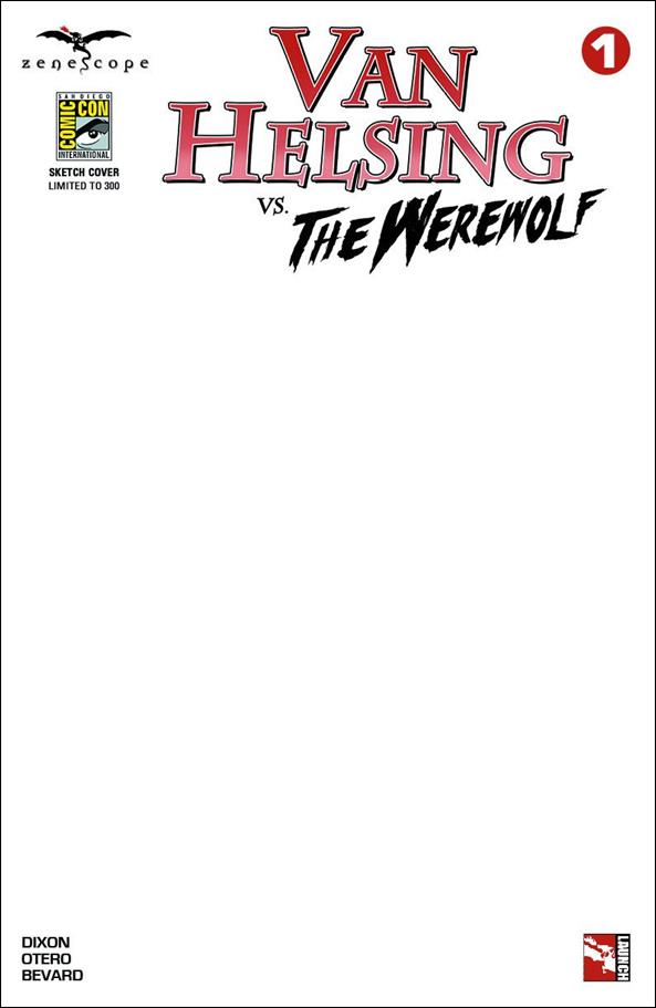 Van Helsing vs the Werewolf issue 1-F San Diego Comic-Con Blank/Sketch Cover 1/300