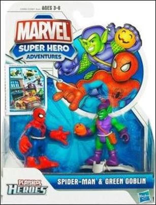 Marvel Super Hero Adventures figure 6 Spider-Man and Green Goblin