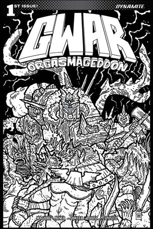 Gwar: Orgasmageddon issue 1-E Scott Wygmans Black & White 1:10 Cover