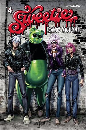 Sweetie Candy Vigilante (2022) issue 4-G Jeff Zornow Rock Album Homage Cover