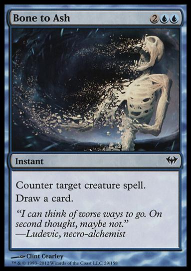 Magic the Gathering: Dark Ascension (Base Set) card 29 Bone to Ash