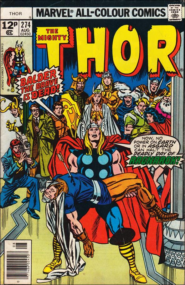 Thor (1966) issue 274-B UK Price Cover