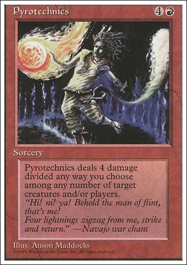 Magic the Gathering: 4th Edition (Base Set) card 217 Pyrotechnics