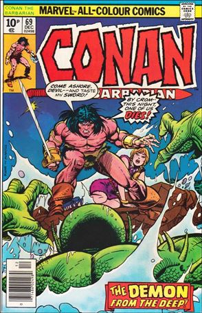 Conan the Barbarian (1970) issue 69-B UK Price Cover