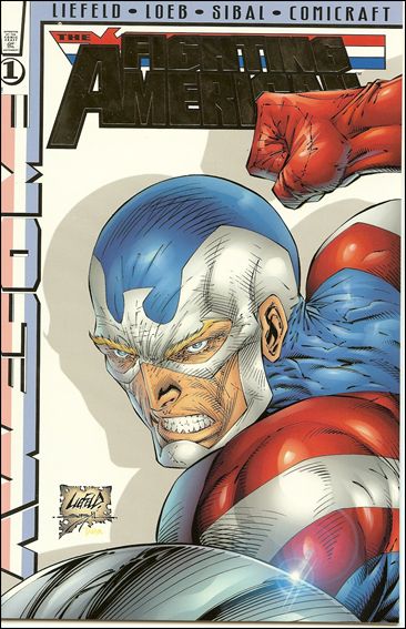 Fighting American (1997) issue 1-E Rob Liefeld Gold Foil Cover 1/500