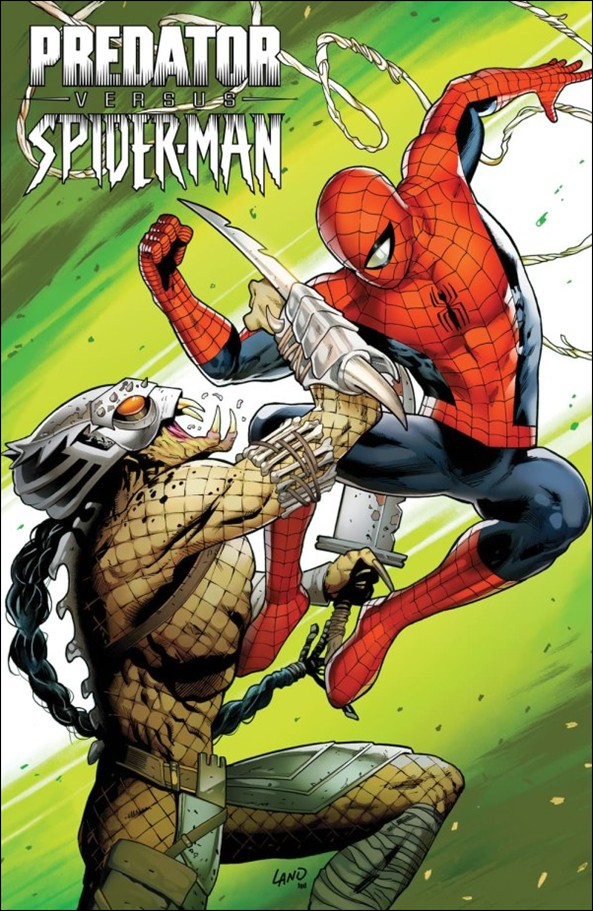 Predator vs. Spider-Man issue 1-B Greg Land Foil Cardstock Cover